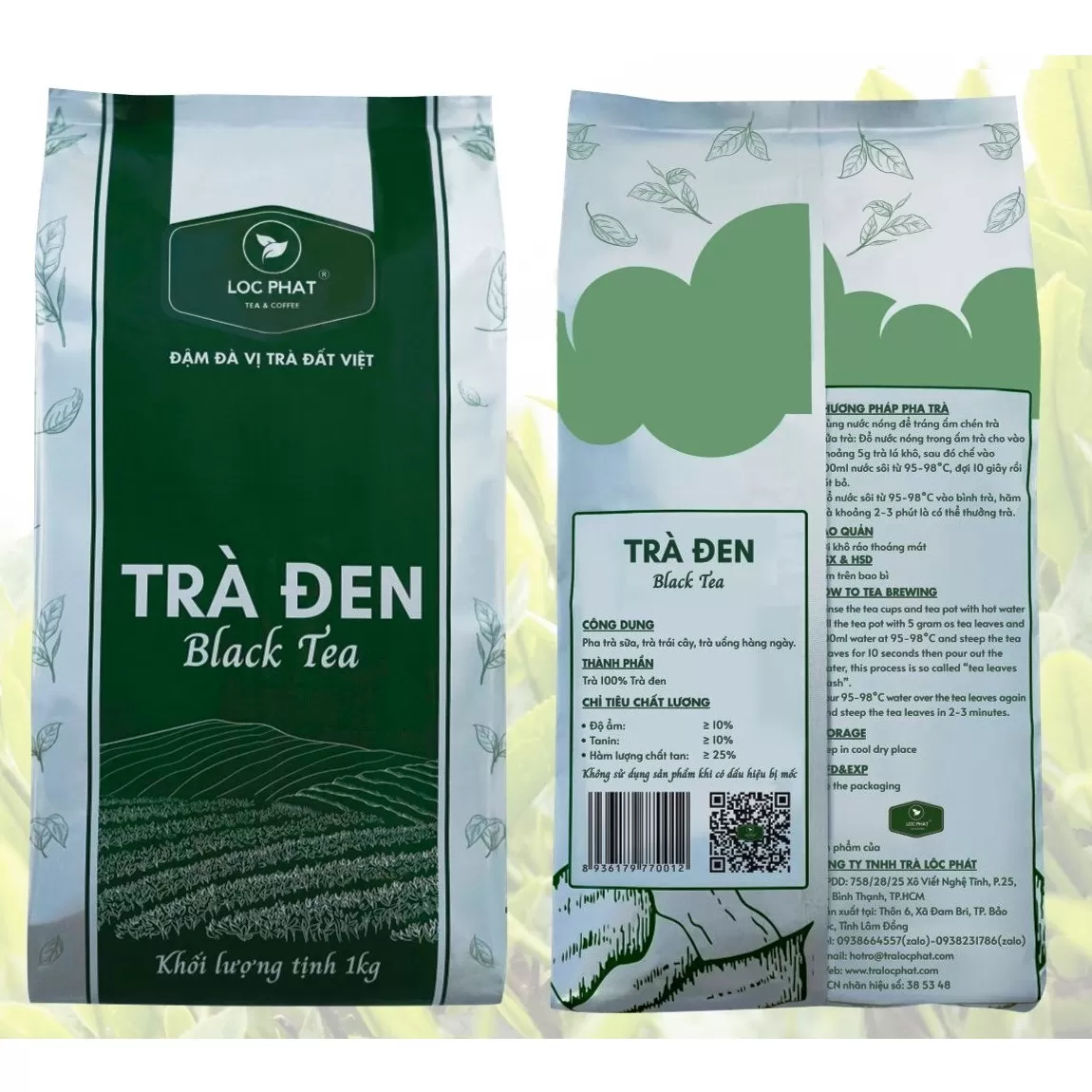 Trà đen Lộc phát gói 1kg