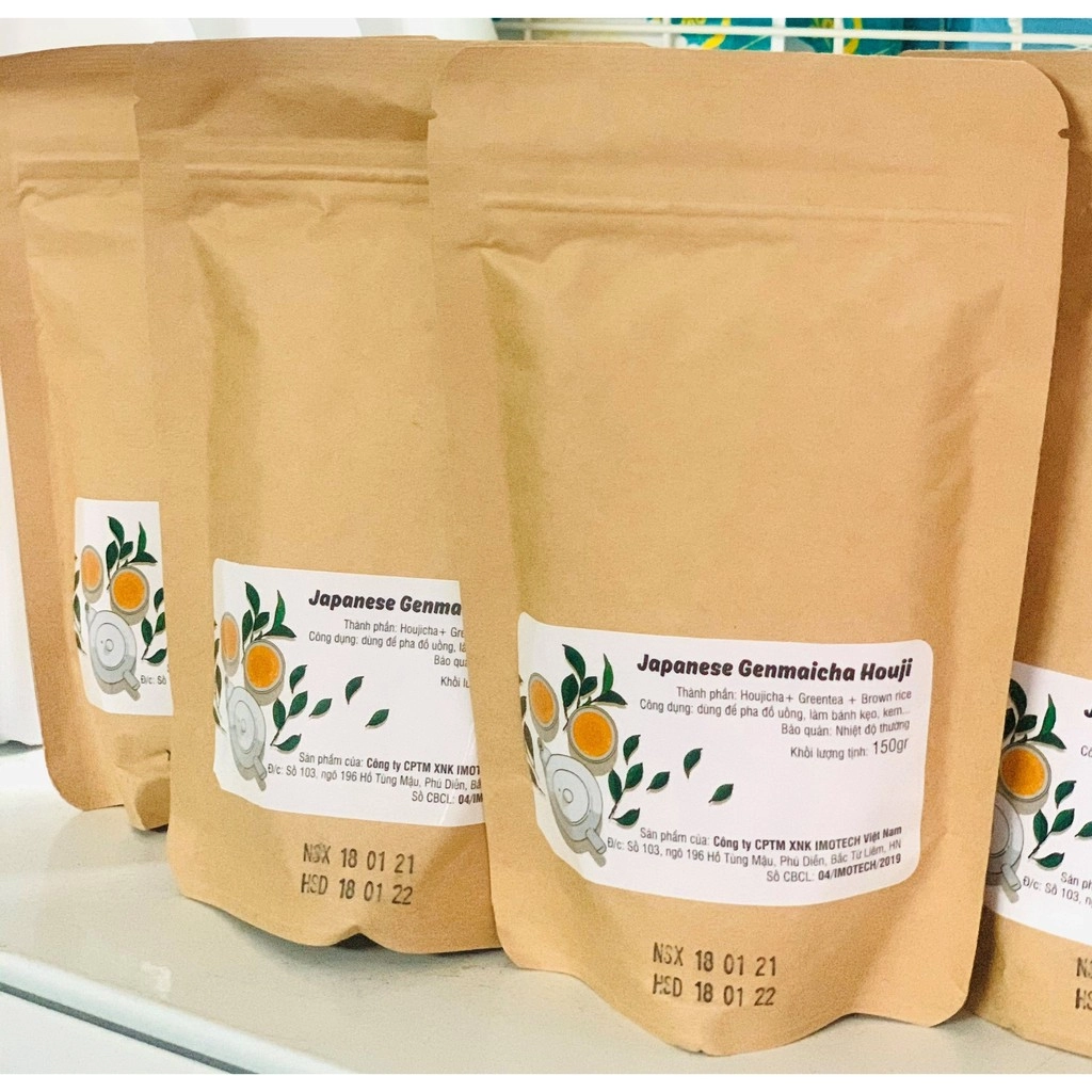 Trà gạo Nhật Bản Genmaicha Houji gói 200g