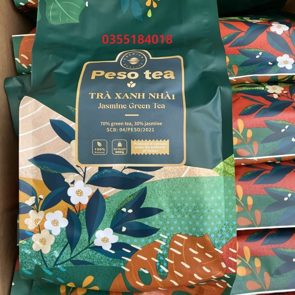 Trà xanh nhài Peso gói 600g