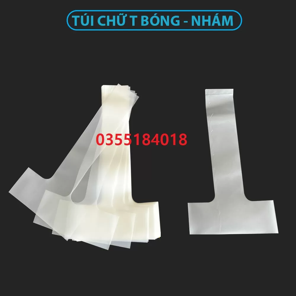 Túi chữ T đựng Cốc Ly trà gói 1kg