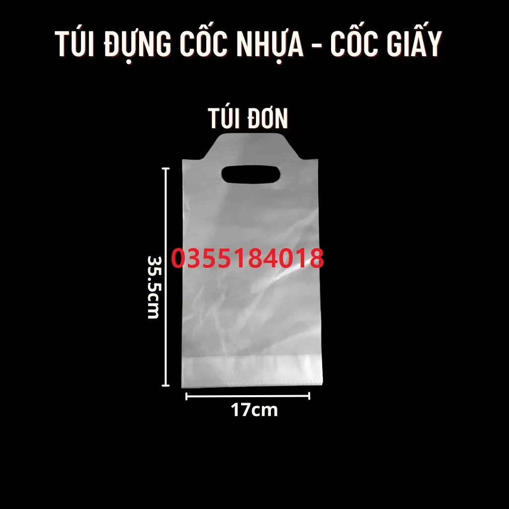 Túi đơn đựng cốc ly trà gói 1kg